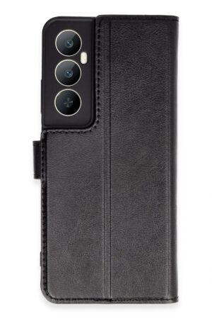 Realme C65 Kılıf Trend S Plus Kapaklı Kılıf - Siyah-(5796)