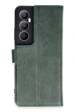 Realme C65 Kılıf Trend S Plus Kapaklı Kılıf - Yeşil-(5796)