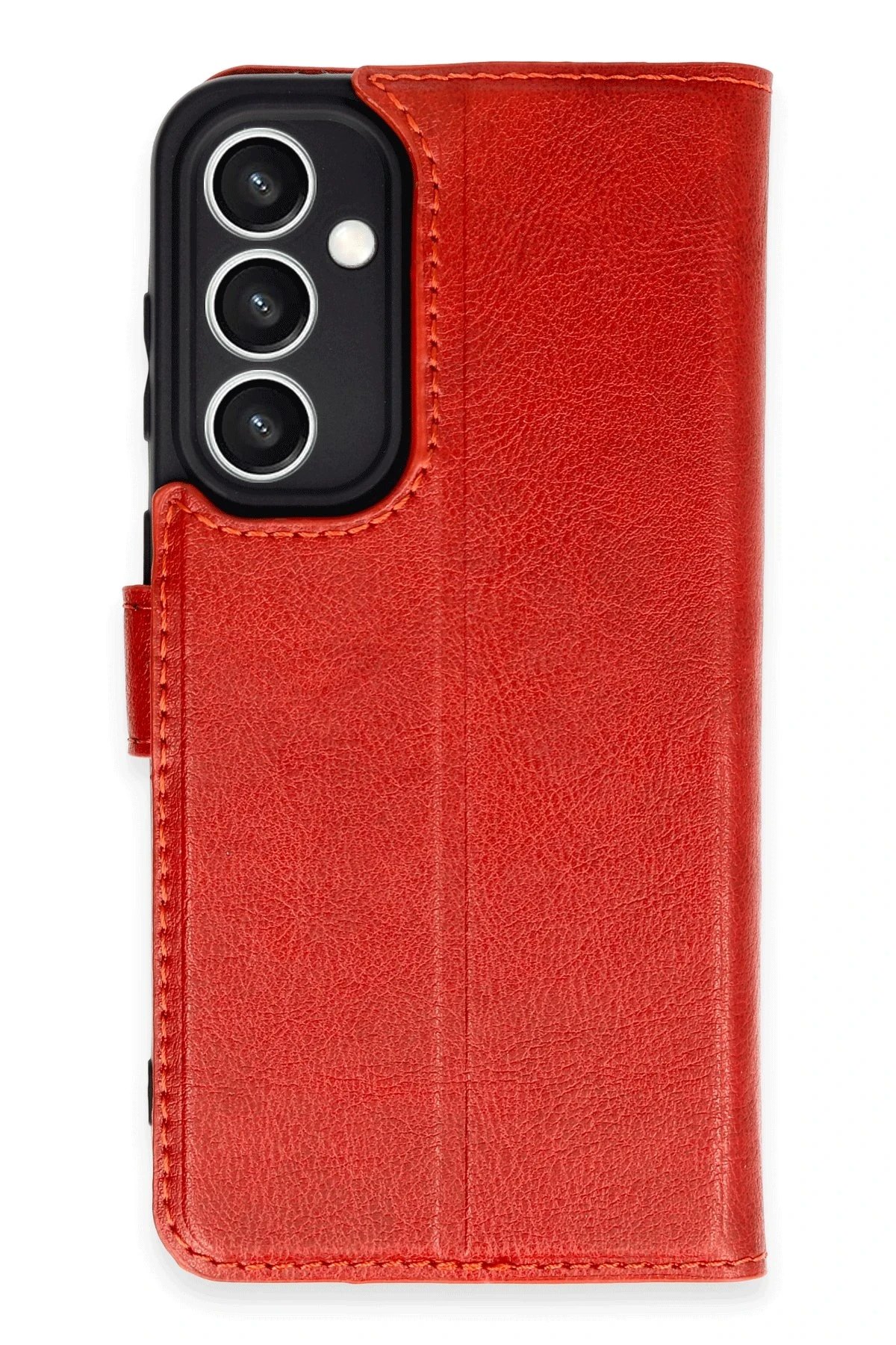 Samsung Galaxy S23 FE Kılıf Trend S Plus Kapaklı Kılıf - Kırmızı-(5796)