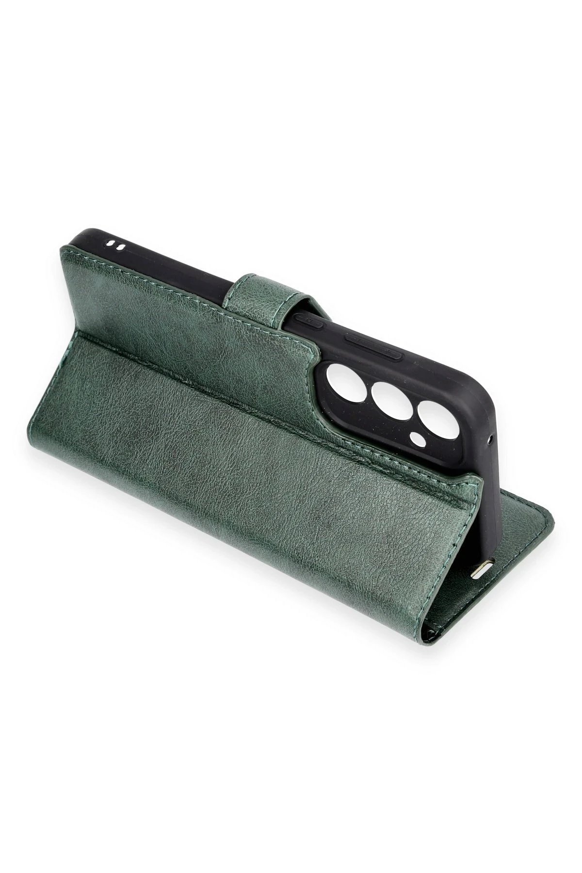 Samsung Galaxy S23 FE Kılıf Trend S Plus Kapaklı Kılıf - Kırmızı-(5796) - Görsel 3