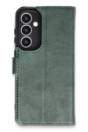 Samsung Galaxy S23 FE Kılıf Trend S Plus Kapaklı Kılıf - Yeşil-(5796)