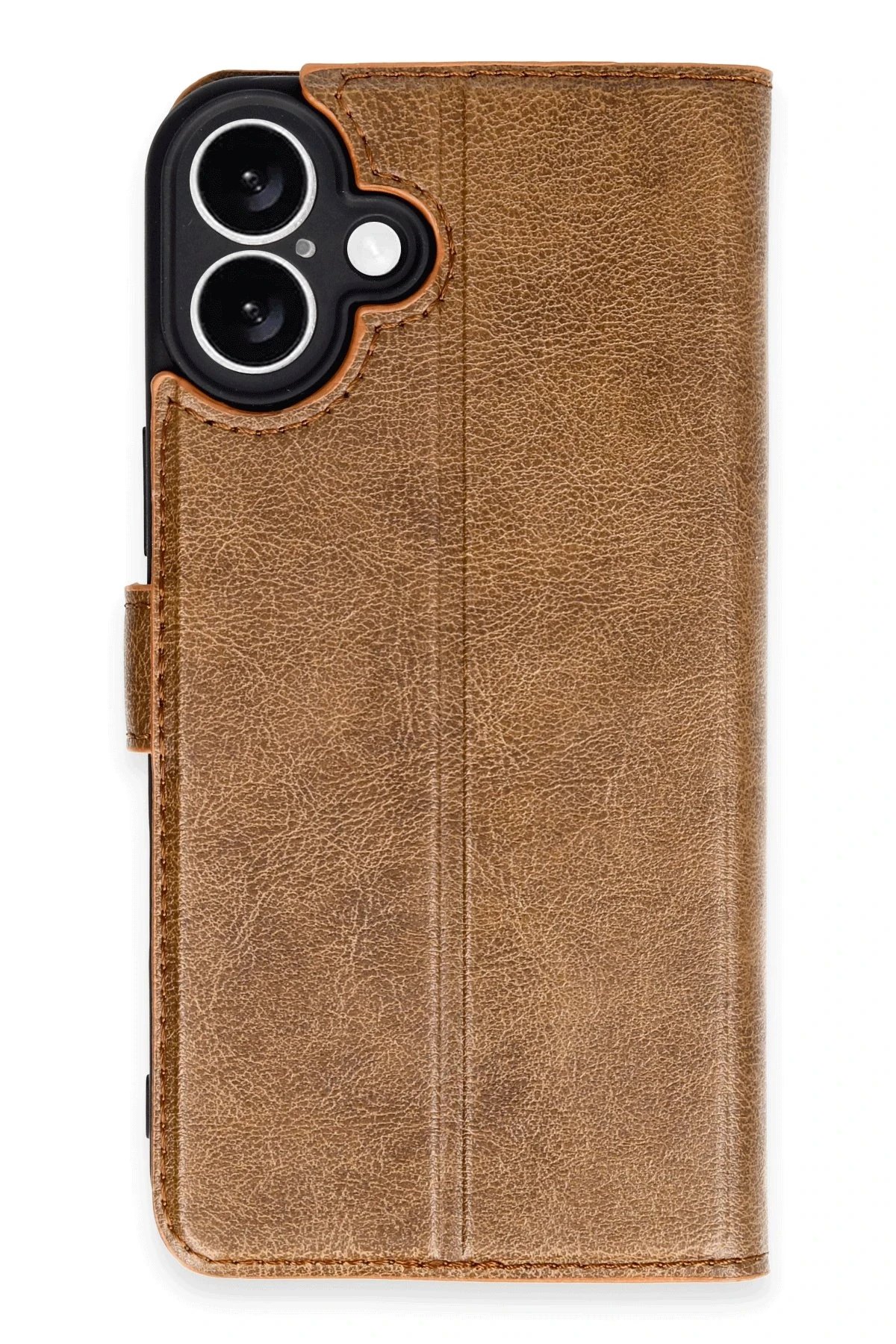 iPhone 16 Plus Kılıf Trend S Plus Kapaklı Kılıf - Taba-(5796)