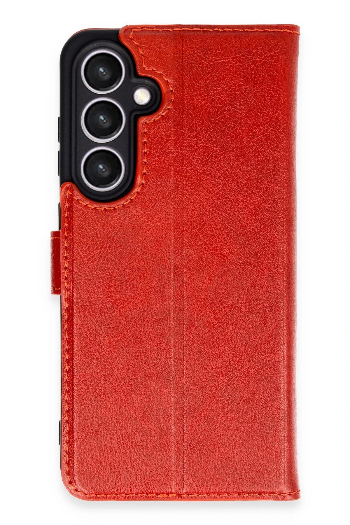 Samsung Galaxy S24 FE Kılıf Trend S Plus Kapaklı Kılıf - Kırmızı-(5796)