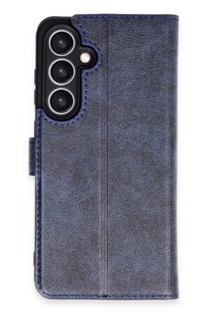 Samsung Galaxy S24 FE Kılıf Trend S Plus Kapaklı Kılıf - Lacivert-(5796)