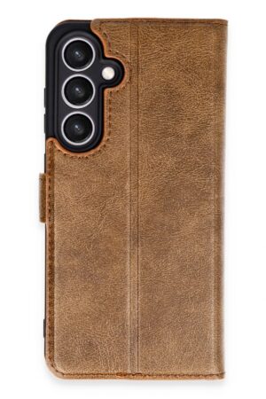 Samsung Galaxy S24 FE Kılıf Trend S Plus Kapaklı Kılıf - Taba-(5796)