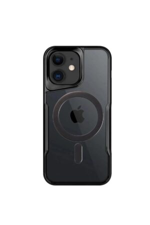 iPhone 11 Kılıf Boyi Magsafe Silikon Kapak - Siyah-(5796)