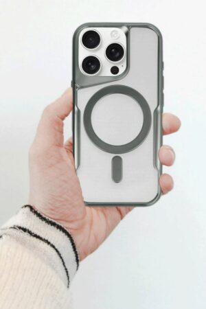 iPhone 14 Pro Kılıf Boyi Magsafe Silikon Kapak - Siyah-(5796)