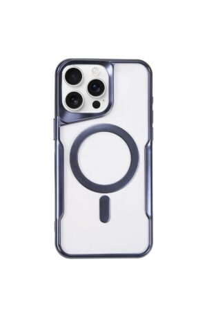 iPhone 14 Pro Max Kılıf Boyi Magsafe Silikon Kapak - Lacivert-(5796)