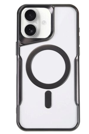 iPhone 16 Kılıf Boyi Magsafe Silikon Kapak - Siyah-(5796)