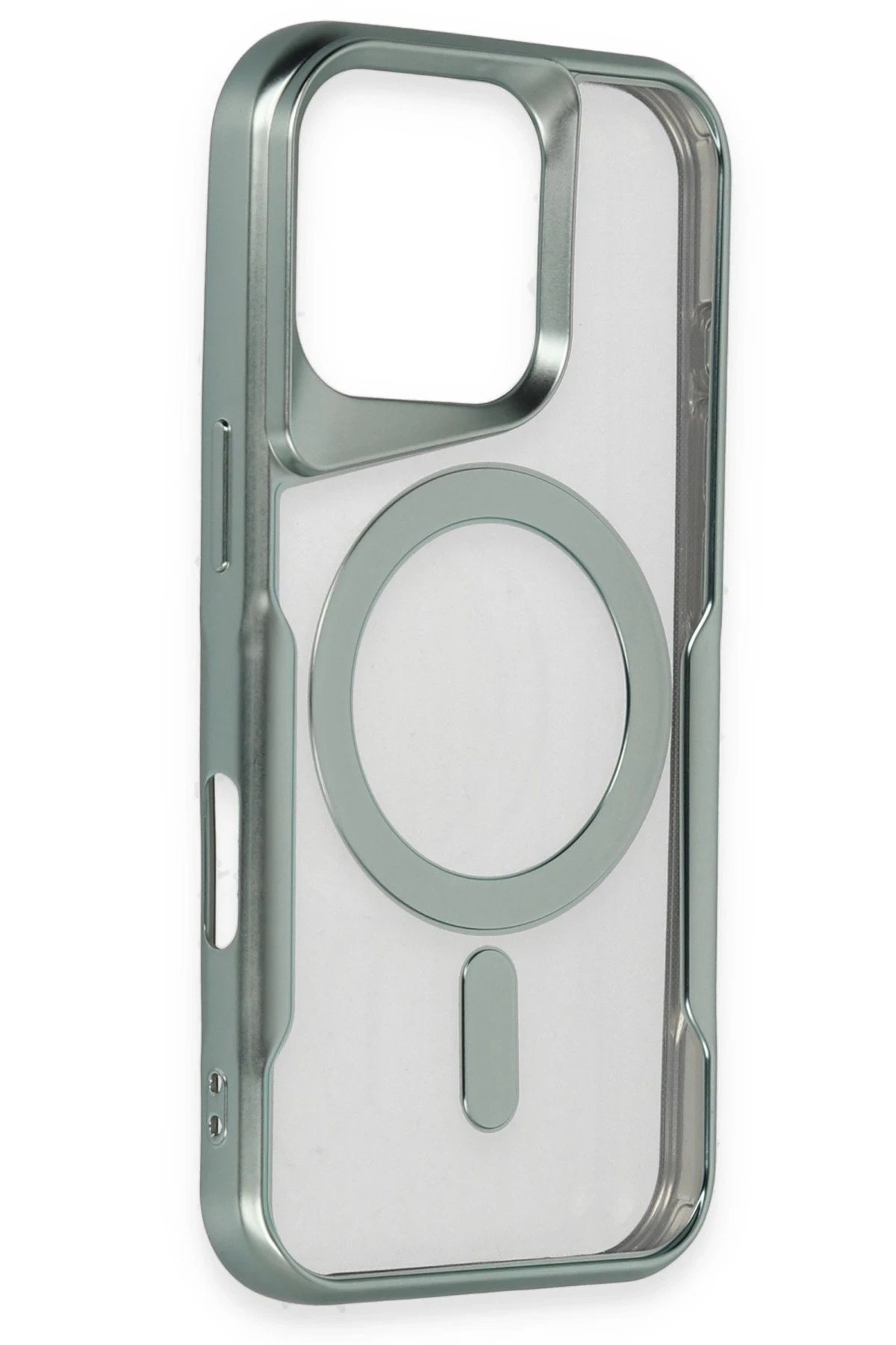 iPhone 16 Pro Kılıf Boyi Magsafe Silikon Kapak - Kahverengi-(5796) - Görsel 2