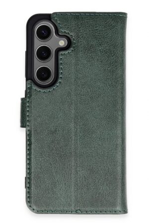Samsung Galaxy S24 Kılıf Trend S Plus Kapaklı Kılıf - Yeşil-(5796)