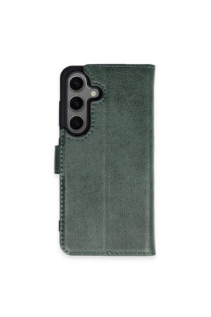 Samsung Galaxy S24 Plus Kılıf Trend S Plus Kapaklı Kılıf - Yeşil-(5796)
