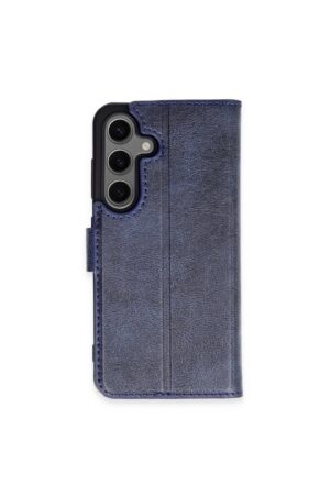 Samsung Galaxy S24 Plus Kılıf Trend S Plus Kapaklı Kılıf - Lacivert-(5796)