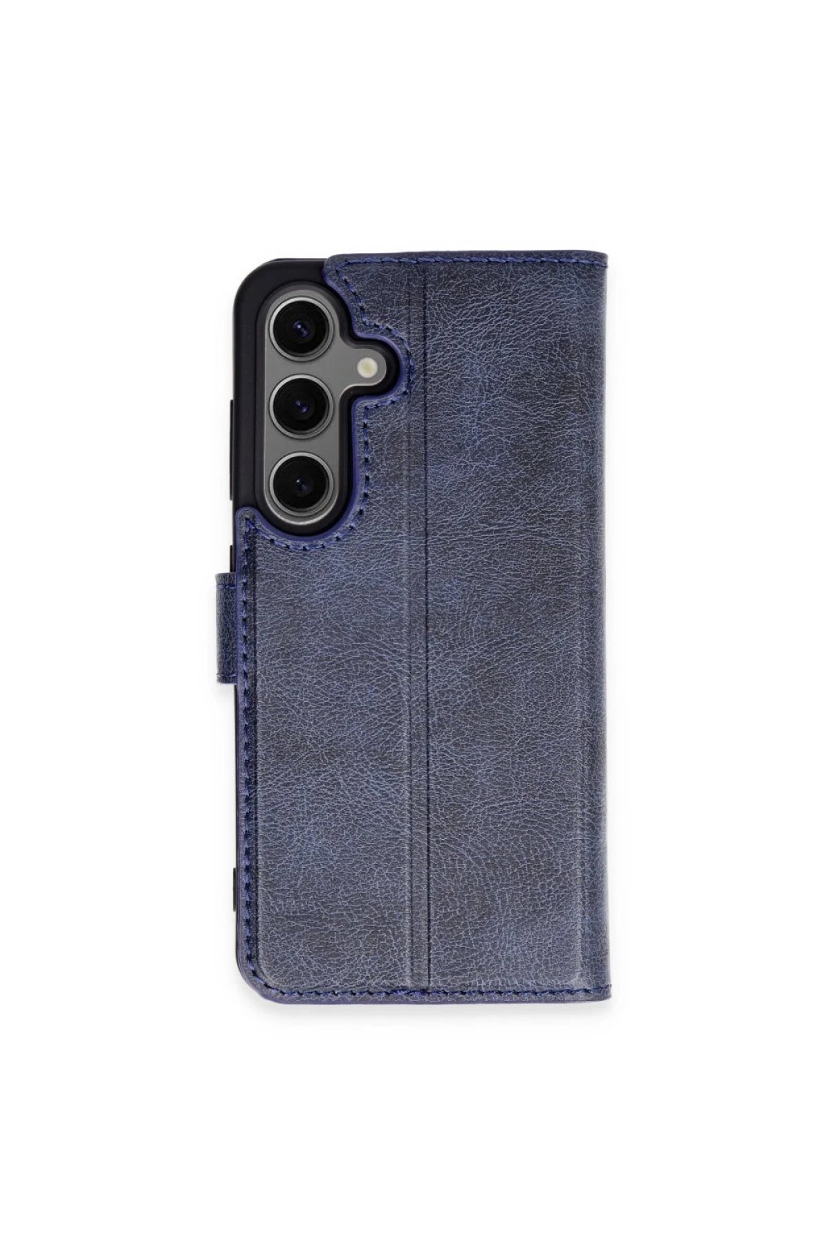 Samsung Galaxy S24 Plus Kılıf Trend S Plus Kapaklı Kılıf - Lacivert-(5796)