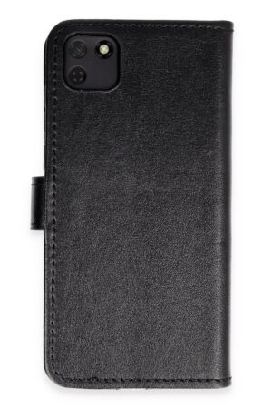 Huawei Y5P Kılıf Trend S Plus Kapaklı Kılıf - Siyah-(5796)