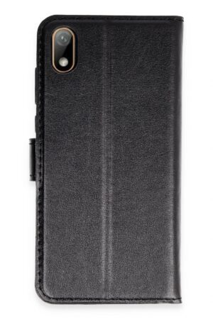 Huawei Y5 2019 Kılıf Trend S Plus Kapaklı Kılıf - Siyah-(5796)