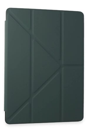 Samsung Galaxy T870 Tab S7 11 Kılıf Kalemlikli Mars Tablet Kılıfı - Koyu Yeşil-(5796)