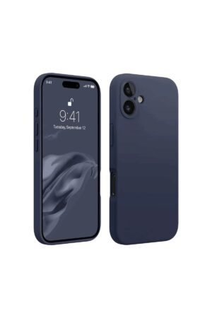 iPhone 16 Kılıf First Silikon - Lacivert-(5796)