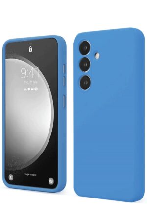 Samsung Galaxy S24 FE Kılıf First Silikon - Mavi-(5796)