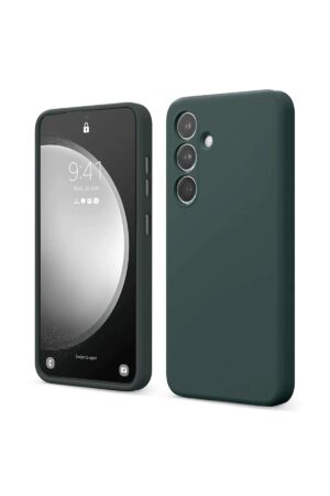Samsung Galaxy S24 FE Kılıf First Silikon - Koyu Yeşil-(5796)