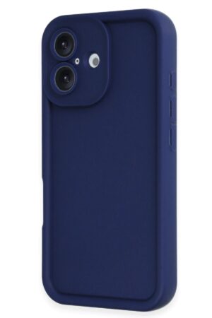 iPhone 16 Kılıf Viera Silikon - Lacivert-(5796)