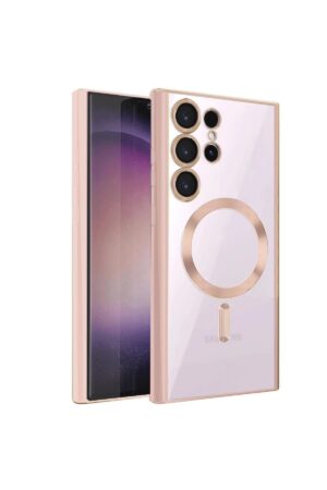 Samsung Galaxy S24 Ultra Kılıf Kross Magneticsafe Kapak - Rose-(5796)