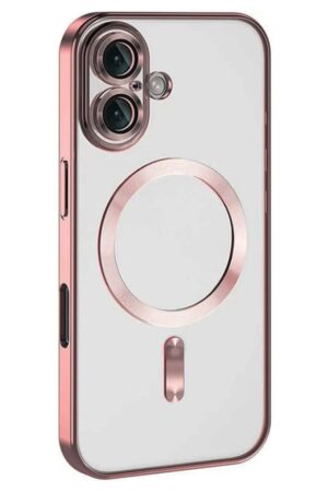 iPhone 16 Kılıf Kross Magneticsafe Kapak - Pembe-(5796)