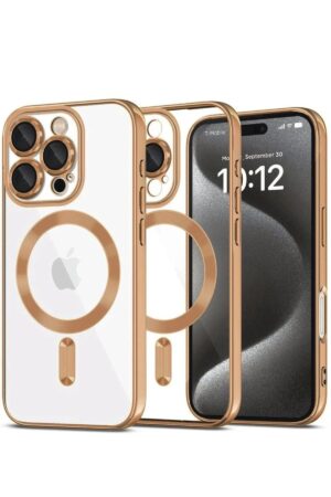 iPhone 16 Pro Kılıf Kross Magneticsafe Kapak - Çöl Titanyum-(5796)