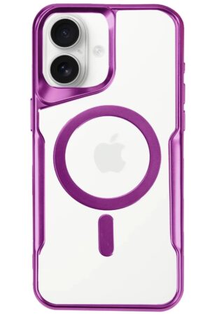 iPhone 16 Plus Kılıf Boyi Magsafe Silikon Kapak - Pembe-(5796)