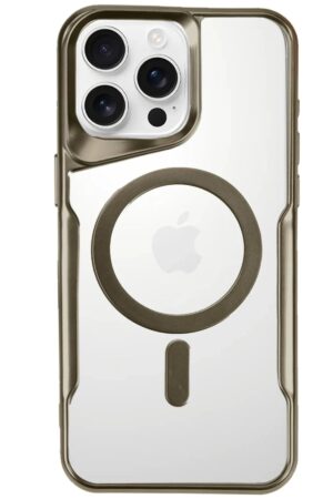 iPhone 16 Pro Max Kılıf Boyi Magsafe Silikon Kapak - Çöl Titanyum-(5796)