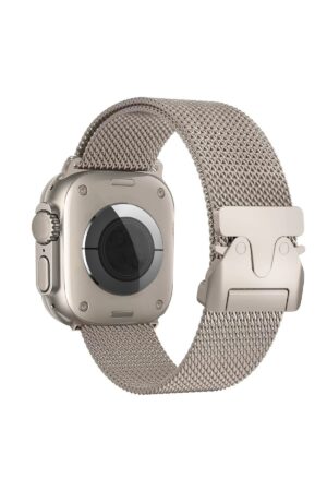 Apple Watch 42mm Milano Metal Kordon - Titan Gri-(5796)