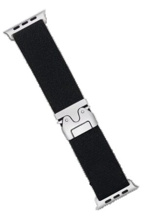 Apple Watch 42mm Forest Kumaş Kordon - Siyah-(5796)