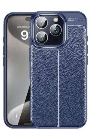 iPhone 16 Pro Kılıf Auto Focus Kapak - Lacivert-(5796)
