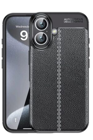 iPhone 16 Plus Kılıf Auto Focus Kapak - Siyah-(5796)