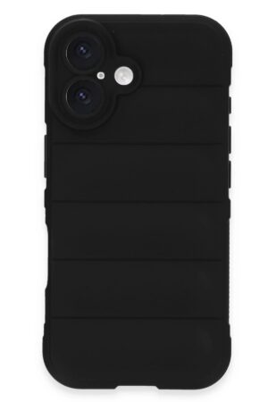 iPhone 16 Plus Kılıf Optimum Silikon - Siyah-(5796)