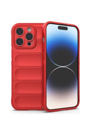 iPhone 16 Pro Max Kılıf Optimum Silikon - Kırmızı-(5796)