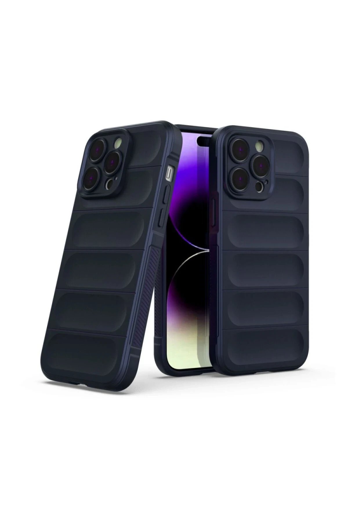 iPhone 16 Pro Max Kılıf Optimum Silikon - Lacivert-(5796) - Görsel 3