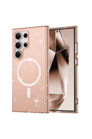 Samsung Galaxy S24 Ultra Kılıf Glow Magsafe Kapak - Turuncu-(5796)