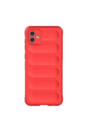 Samsung Galaxy A06 Kılıf Optimum Silikon - Kırmızı-(5796)