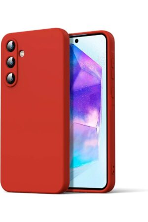 Samsung Galaxy A16 5G Kılıf Nano içi Kadife Silikon - Kırmızı-(5796)