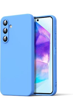 Samsung Galaxy A16 5G Kılıf Nano içi Kadife Silikon - Mavi-(5796)