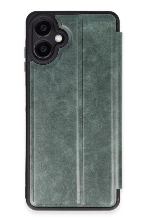 Samsung Galaxy A06 Kılıf Flip Cover - Koyu Yeşil-(5796)