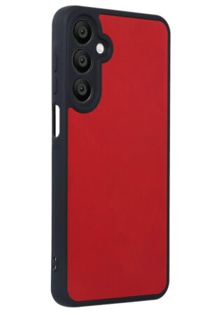Samsung Galaxy A16 5G Kılıf Aras Deri Kapak - Kırmızı-(5796)