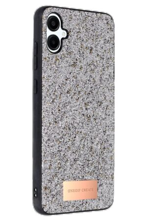 Samsung Galaxy A06 Bright Simli Kapak - Gümüş-(5796)