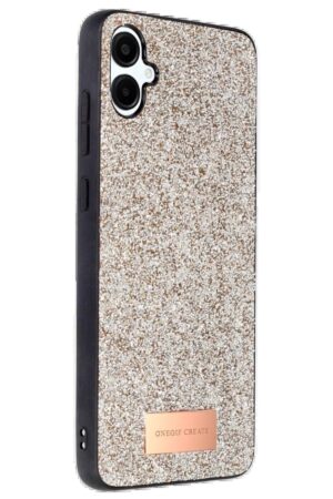 Samsung Galaxy A06 Bright Simli Kapak - Gold-(5796)