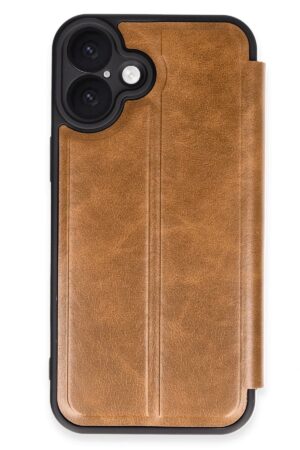 iPhone 16 Plus Kılıf Flip Cover - Taba-(5796)
