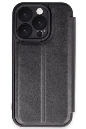 iPhone 16 Pro Max Kılıf Flip Cover - Siyah-(5796)
