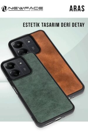 Xiaomi Redmi 14C Kılıf Aras Deri Kapak - Lacivert-(5796)