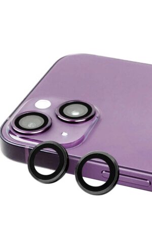 iPhone 15 Raze Metal Kamera Lens - Siyah-(5796)