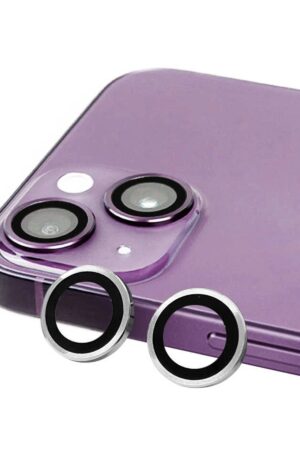 iPhone 14 Raze Metal Kamera Lens - Gümüş-(5796)